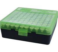 MTM Handgun Ammo Box - 100rd .44 (Clear Green/Black)