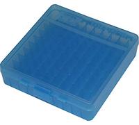 MTM Handgun Ammo Box - 100rd .45 (Clear Blue)