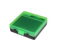 MTM Handgun Ammo Box - 100rd 9mm (Clear Green/Black)
