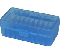 MTM Handgun Ammo Box - 50rd .44 (Clear Blue)