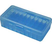 MTM Handgun Ammo Box - 50rd .45 (Clear Blue)