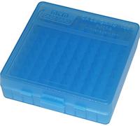 MTM Pistol 100 rd Ammo Box 9mm Blue