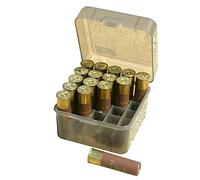 MTM S25-12M-41 25 Round Shotshell Box, USA Made, Clear Smoke