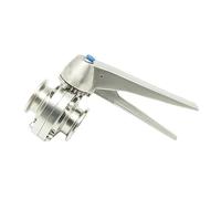 MTMXALBBR 1.5"/2" Stainless Steel SS304 Tri Clamp Butterfly Valve with Handle Squeeze Trigger for Homebrew Leisurely(1-1/2 inch)