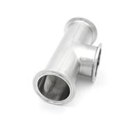 MTMXALBBR 1.5" 2" Tri Clamp Reducing Low Neck Tee Short Outlet SS304/316L Sanitary Pipe Fittings Beer Homebrew Leisurely(2 inch,SS316L)