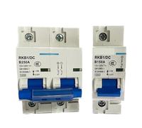 MTMXALBBR 1P/2P DC Circuit Breaker 80A 100A 125A 150A 200A 250A Current Protection Switch for Solar Cell Yacht Battery Leisurely(2p,200A)