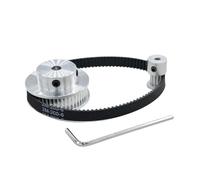 MTMXALBBR 2GT 2M 48Teeth 12Teeth GT2 48T Timing Belt Pulley Set Bore 3~12mm 4:1 Wheel Synchronou Kit leisurely(2GT-180-6mm,12T5-48T12)