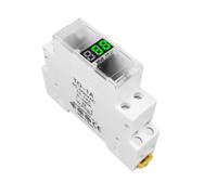 MTMXALBBR Din Rail 18mm AC Voltage Meter Ammeter Single Three Phase Modular Indicator LED Digital Display Detector Leisurely(TO-1A)