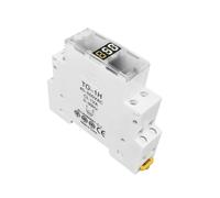 MTMXALBBR Din Rail 18mm AC Voltage Meter Ammeter Single Three Phase Modular Indicator LED Digital Display Detector Leisurely(TO-1H)