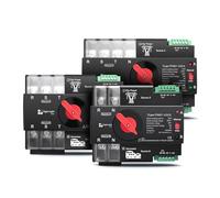 MTMXALBBR Din Rail 3 Phase 230V Dual Power Automatic Transfer Electrical Selector Switch Uninterrupted ATS TOQ7 Leisurely(3P L N 220V-230V,125A)
