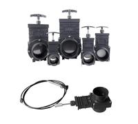 MTMXALBBR PVC Gate Valve UPVC Slip Assembly Pull Wire Kit for RV Trailer Van Farm Waste Sewer Leisurely(2Meters Wire Kit)