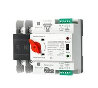 MTMXALBBR Single Phase Din Rail ATS 230V Dual Power Automatic Transfer Electrical Selector Switches Uninterrupted 2P leisurely