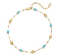 MTMY 14K Gold Plated Heart Initial Anklet Dainty Cute Simple Alphabet Initials A to Z 26 Letters Bohemian Alphabet Personalized Jewelry for, Gold-plated, Cubic Zirconia