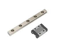 MTN9 Mini Linear Rail Guide, Linear Sliding Guideway for CNC 3D Printer, Bearing Steel Micro Linear Rail with Rubber Stoppers, Compatible with Ender 3 Corexy D (100mm)