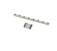 MTN9 Mini Linear Rail Guide, Miniature Linear Sliding Guideway, High Precision Steel Linear Rail Bearing with Rubber Stoppers for Ender 3 CoreXY Tronxy Delta Kossel 3D Printer and (150mm)