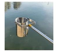 MTNBHH 500ml 1000ml Telescopic Water Sampler, Stainless Steel Rod with Pendulum Beaker for Environmental Monitoring, River Water Sampling(Silver 1000ml,1.23~5m)