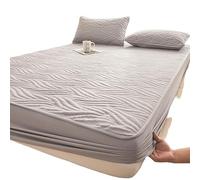 MTNBHH Breathable Mattress Protector with 3D Air Design, Waterproof Fitted Sheet, Quilted Pad Cover Deep Pocket Machine Washable(Grey,120cmx200cm)