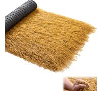 MTNBHH Mexican Style Palm Thatch Roll, Artificial Thatch for Hut Roof, Waterproof Fireproof PE Grass, Themed Restaurant Backdrop, Landscape Modeling(0.5x1m(19.7x39.4in))