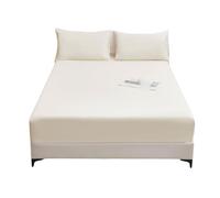 MTNBHH Waterproof Mattress Protector Full Size Cover Deep Pocket 14 Inch 18 Inch Breathable Noiseless Snug Fit Bedding Elastic Pocket(Beige,99 * 203+36cm)