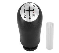 MTNDUYGV Car Gear Shift Knob for CLIO 3 for Laguna 2 for Modus for Grand for Modus for TWINGO 3 5 Speed Gear Stick Shift Knob Head Shifter Lever Stick(Chrome)