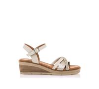 MTNG 54556, Woman Sandal, metallic silver, 4 UK