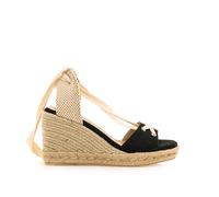 MTNG Wedge Sandals Woman Louisa S 59725, Black/White, 8.5 UK