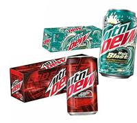 MTNN Dew USA Soft Drink Variety Pack - 24 Cans, Code Red & Baja Blast Flavours (12 Cans Each, 355 ml)