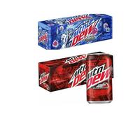 MTNN Dew USA Soft Drink Variety Pack - 24 Cans, Code Red & Voltage Flavours (12 Cans Each, 355 ml)