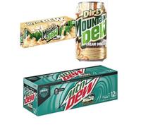 MTNN Dew USA Soft Drink Variety Pack - 24 Cans, Dirty Cream Soda & Baja Blast (12 Cans Each, 355 ml)