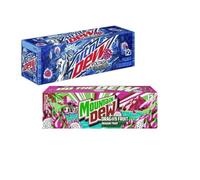 MTNN Dew USA Soft Drink Variety Pack - 24 Cans, Voltage & Dragon Fruit (12 Cans Each, 355 ml)