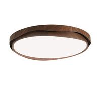 MTNROO Circular Bedroom Panel Lights Household Middle Ancient Style Ceiling Light Modern Vintage Flat Lamp Imitation Wood Grain Lamp Shade Lighting Fixtures for Living Room Dining Room Kitchen