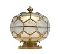 MTNROO Circular Dimmable Column Cap Lamp Lantern Modern Post Lamp for Lawn High Brightness European-Style Stigma Lamps Corridor Victorian Die-Casting Stigma Floor Lamps for Park Garden Gate