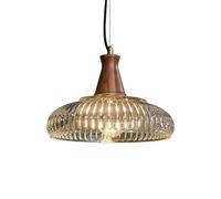 MTNROO Dome Glass Pendant Lamp for Bedroom Modern Personalized Hanging Lamp Nostal Memory Retro Small Ceiling Lighting Fixture E27 Single Head Chandelier for Bar Restaurant Bedside Foyer Teahouse
