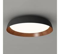 MTNROO Energy Saving Modern Flat Lights Household Industrial Ceiling Light Super Bright Modern Lighting Fixtures Imitation Wood Grain Vintage Panel Lamp for Living Room Bedroom Foyer Hallway