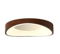 MTNROO Imitation Wood Grain Flat Lights Modern Super Bright Ceiling Lamp Indoor Decorative Panel Light Circular Vintage Ceiling Lighting Fixtures for Living Room Dining Room Study Villa Bedroom