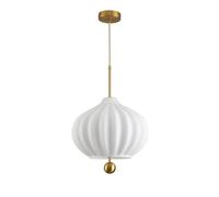 MTNROO Modern Minimalist Hanging Lamp E27 Single Head Pendant Lights Industrial White Glass Ceiling Light Chandelier 1 Piece Small Suspensiom Lamp for Kitchen Island Hallway Bedroom Coffee Shop