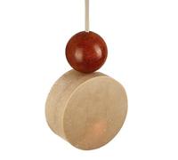 MTNROO Modern Travertine Natural Hanging Light E27 Single Head Industrial Pendant Lamp Traditional Wood Art Ceiling Light Chandelier Classical Nordic Style Lighting Fixture for Home Restaurant