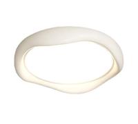 MTNROO White Retro LED Canopy Light Eye Protection Creative Panel Lamp Household Personalized Flat Lights 3 Dimmable Ceiling Lighting Fixtures for Bedroom, Child Room, Porch, Hallway, Stairwells