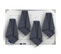 MTNSPTCR 4Pcs Magnetic Dryerase Rag - Magnetic Whiteboard Cleaning Cloth 12"x12", Microfiber Magnetic Hanging Dry Erase Board Cleaning Towel, Washable Magnetic Dry Eraser Mark Cleaner for Classroom