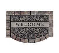 MTOUOCK Thick Welcome Mats Outdoor, 24 * 36" Large Front Door Mat Entrance, Durable Welcome Mat for Front Door, Heavy Duty No Slip Rubber Outdoor Mats for Home Entrance