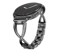 Mtozon Dressy Bling Bands Compatible with Samsung Galaxy Watch 8 40mm/44mm Watch8 Classic 46mm Women Men Stainless Steel Replacement Wristbands, Black