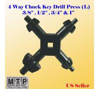 MTP Large 4 Way Chuck Key Drill Press 3/8, 1/2, 3/4 & 1 Universal Combination #6 , #7, #8, #9, Chuck size:3/8 (10mm) , 1/2 (13mm) , 3/4 (19mm) and 1 (25mm) by MultiToolPro