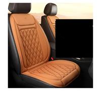 MTPIVFD Car Seat Covers 2PCS Heated Car Seat Cover 30' Fast Heating 12V-24V Heating Seat Cushion Universal Three Gears Car Heater Thicken For Winter(2 Light Brown Cotton)