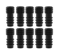 MTQY 10PCS Black POM Plastic Locking End Plug with Barb 3/4 inch Garden Irrigation Hose Stopper Greenhouse Orchard Watering Pipe Connector