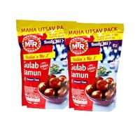 MTR Gulab Jamun Ready Mix 500G Traditional Indian Sweets With No Added Preservatives Approx. Makes About 100 Gulab Jamuns Dessert Time Pack Of 2