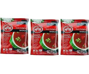 MTR Instant Ready Mix Various Flavours - Traditional South Indian Breakfast - Tasty and Healthy - Easy to Prepare Snacks - Rasam Powder 200g (Pack of 3)