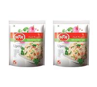 MTR Plain Upma Ready Mix 200g (Pack of 2) - Breakfast in a Cup - 3 Minute Breakfast - Tasty and Healthy