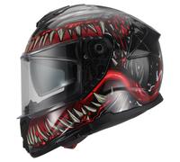 MTR S-1 Fiber Full-Face Helmet M unisex Black/Red/Grey, M