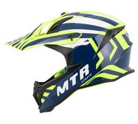 MTR X7B Evo Motocross Helmet unisex Grey/Neon yellow, XL