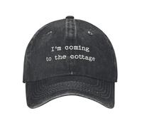 MTRDKV Retro hat Washed Baseball Cap Heated Rivalry I'm Coming to The Cottage Summer Trucker Hat for Female Male Fashion Sun Baseball Caps Wide Brim